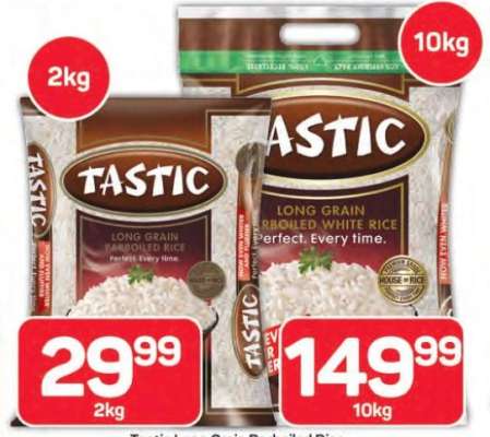 Tastic Long Grain Parboiled White Rice 2kg