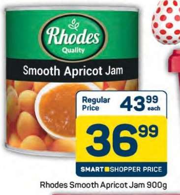 Rhodes Smooth Apricot Jam-900g