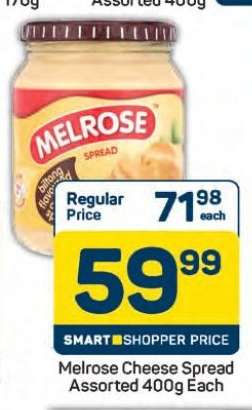 Melrose Cheese Spread Assorted 400g