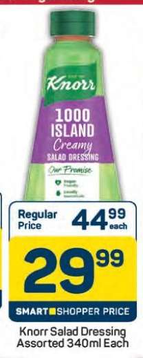 Knorr Salad Dressing Assorted 340ml