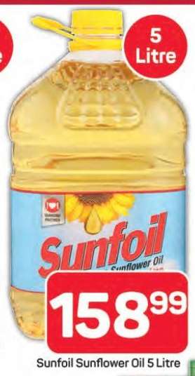 Sunfoil Sunflower Oil 5 Litre