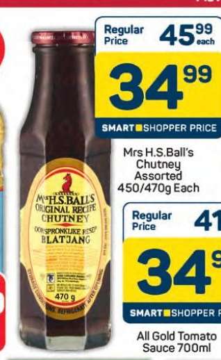 Mrs H.S.Ball's Chutney Assorted 450/470g