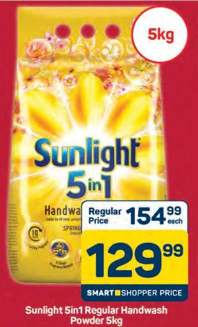 Sunlight 5in1 Regular Handwash Powder 5kg