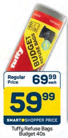 Tuffy Refuse Bags Budget 40s