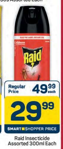 Raid Insecticide Assorted 300ml Each