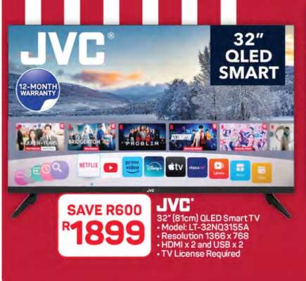 JVC 32" QLED Smart TV