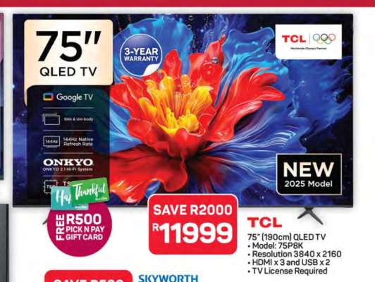 TCL 75" QLED TV