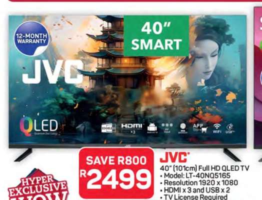 JVC 40" Full HD QLED TV