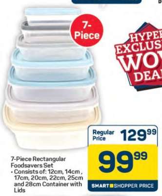 7-Piece Rectangular Foodsavers Set