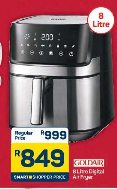 Goldair 8 Litre Digital Air Fryer