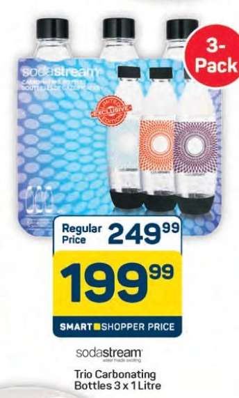 Sodastream Trio Carbonating Bottles