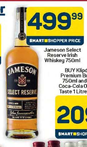 Jameson Select Reserve Irish Whiskey 750ml