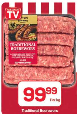 Traditional Boerewors