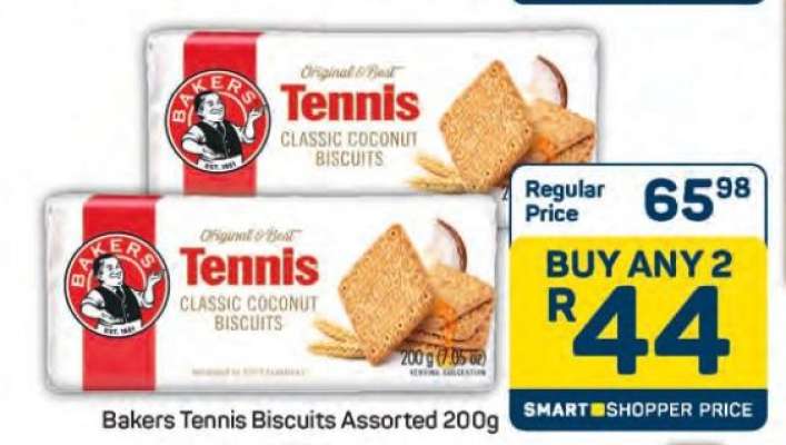 Bakers Tennis Biscuits Assorted 200g