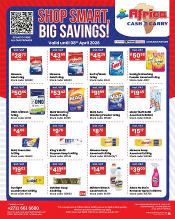 Africa Cash & Carry catalogue  - 25/03/2026 - 08/04/2026.