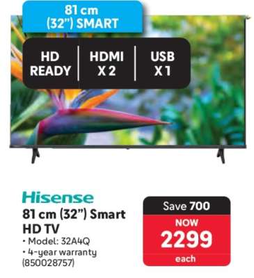 Hisense 81 cm (32") Smart HD TV