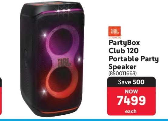 PartyBox Club 120 Portable Party Speaker