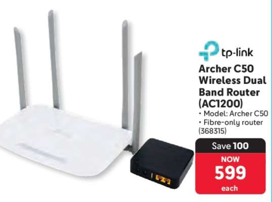tp-link Archer C50 Wireless Dual Band Router (AC1200)