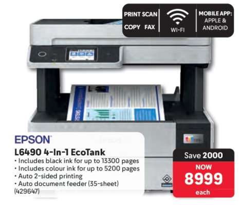 EPSON L6490 4-In-1 EcoTank
