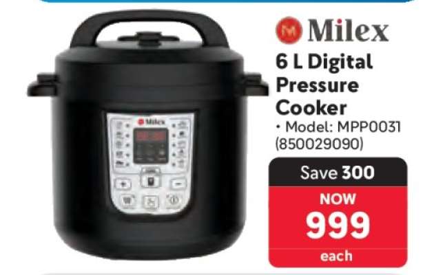 Milex 6 L Digital Pressure Cooker