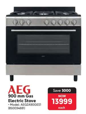 AEG 900 mm Gas Electric Stove