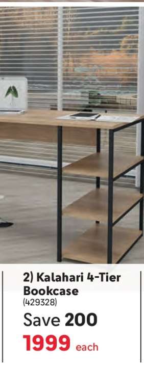 Kalahari 4-Tier Bookcase