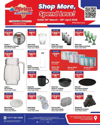 Africa Cash & Carry catalogue  - 28/03/2026 - 08/04/2026.