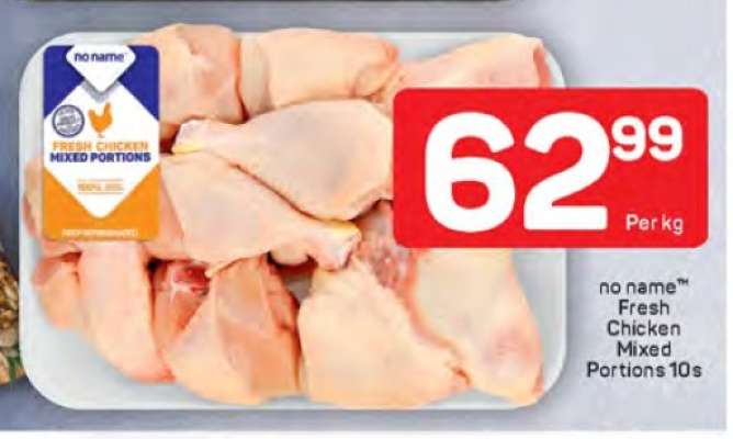 no name™ Fresh Chicken
Mixed Portions 10s