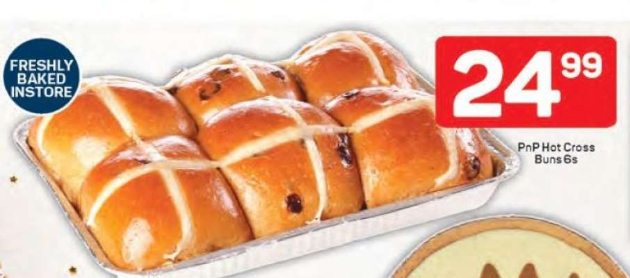 PnP Hot Cross Buns 6s