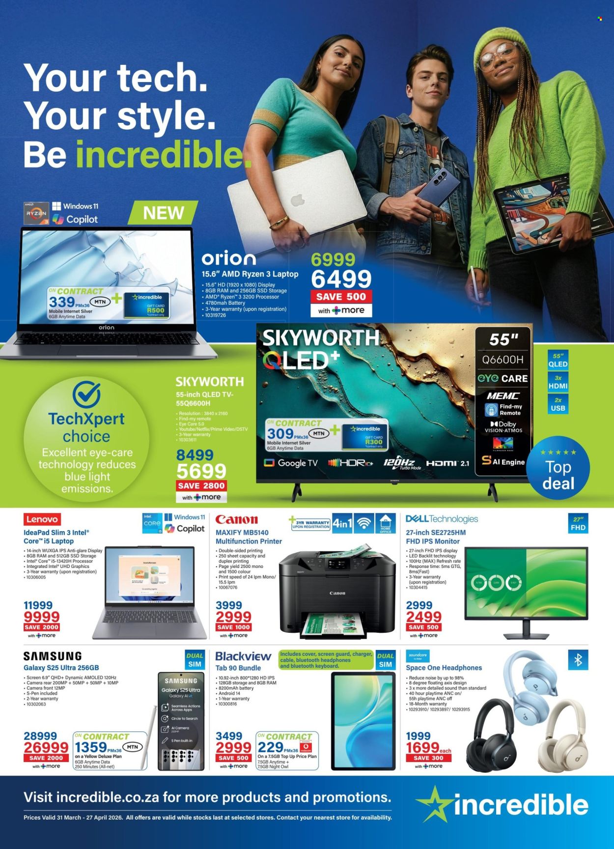 Incredible Connection specials - 31/03/2026 - 27/04/2026. Page 1