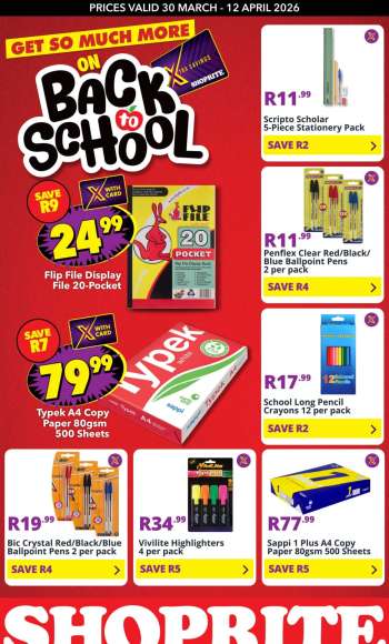 Shoprite catalogue  - 30/03/2026 - 12/04/2026.