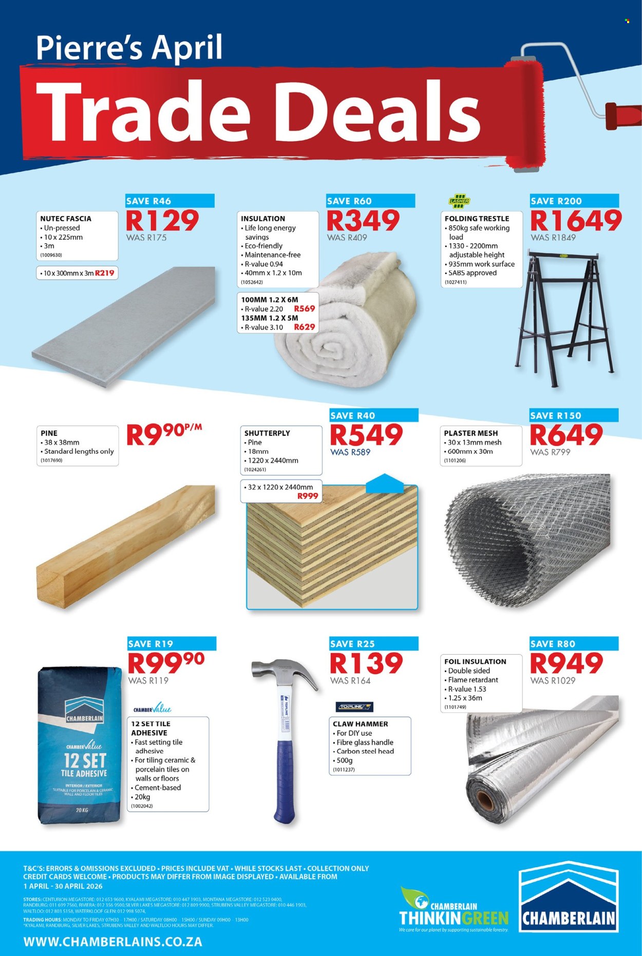 Chamberlain specials - 01/04/2026 - 30/04/2026. Page 2