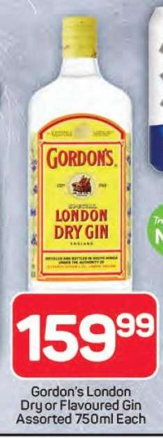 Gordon's London Dry or Flavoured Gin