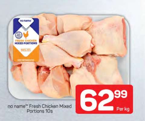 no name™ Fresh Chicken
Mixed Portions 10s