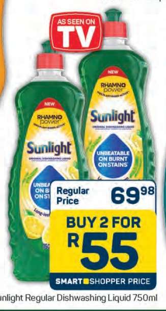 Sunlight Regular Dishwashing Liquid 750ml
