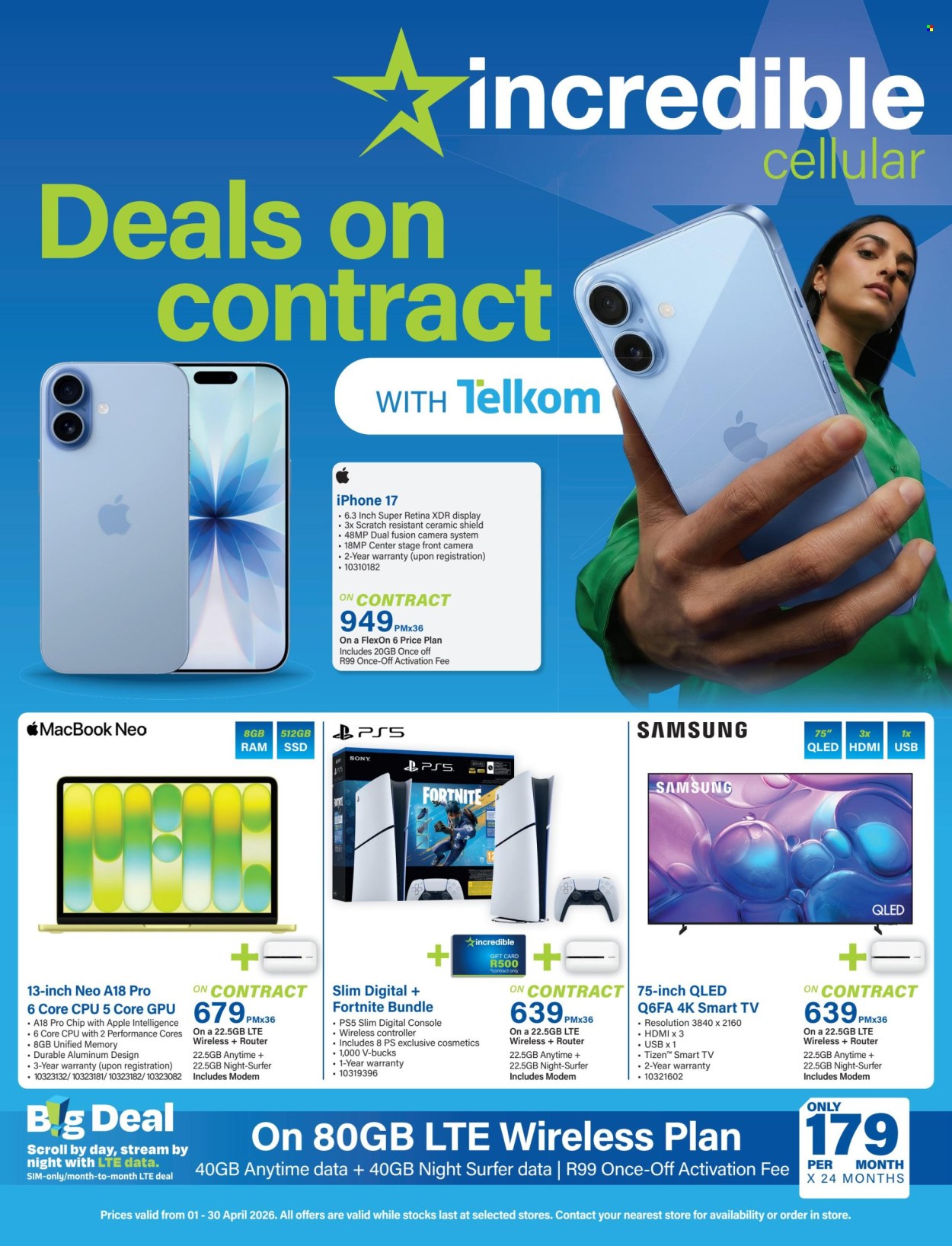 Incredible Connection specials - 01/04/2026 - 30/04/2026. Page 1