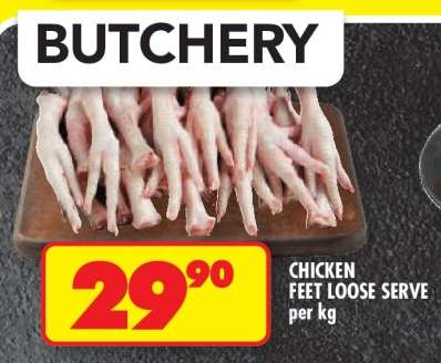 CHICKEN FEET LOOSE SERVE