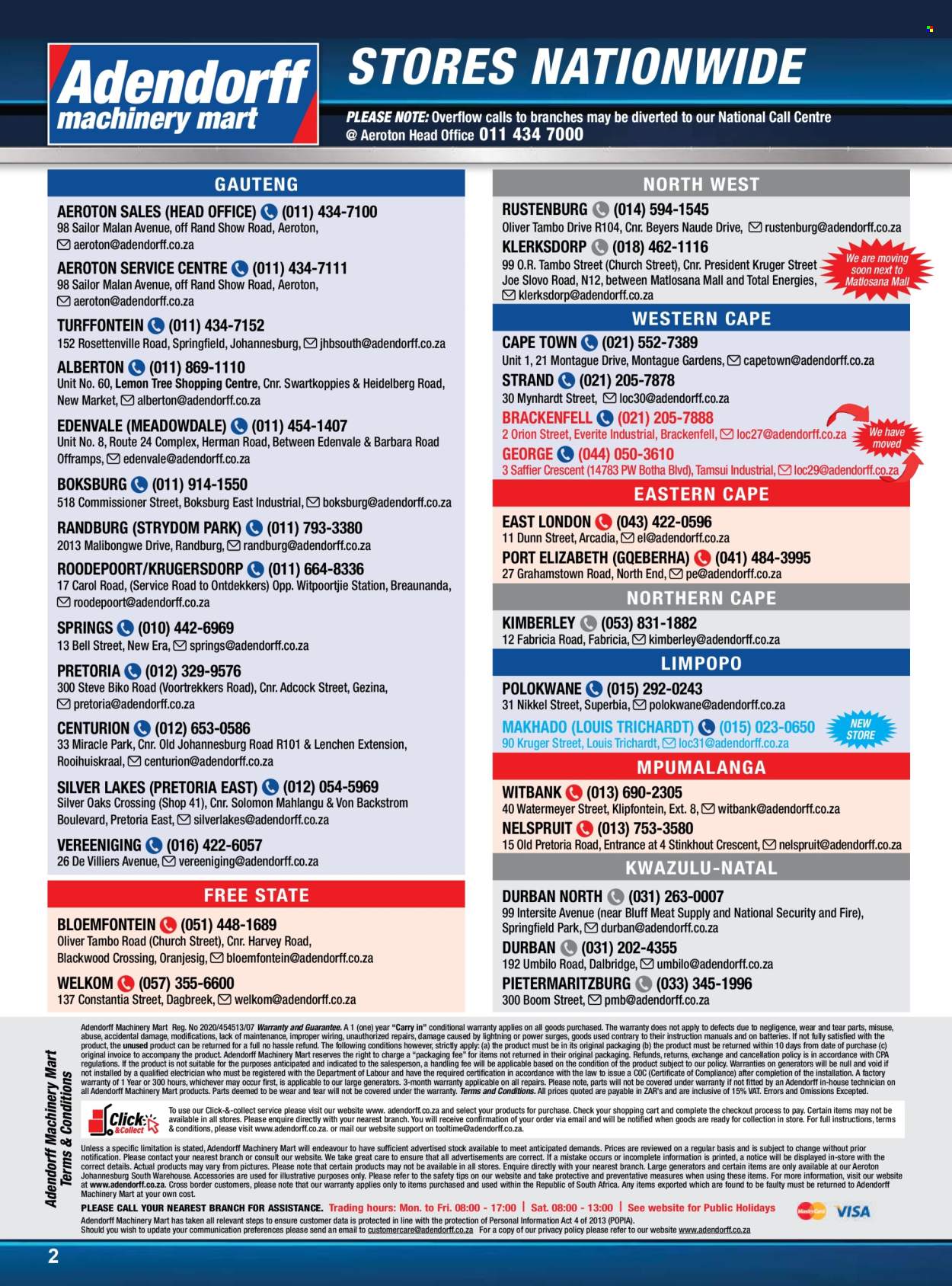 Adendorff Machinery Mart specials - 01/04/2026 - 30/04/2026. Page 4
