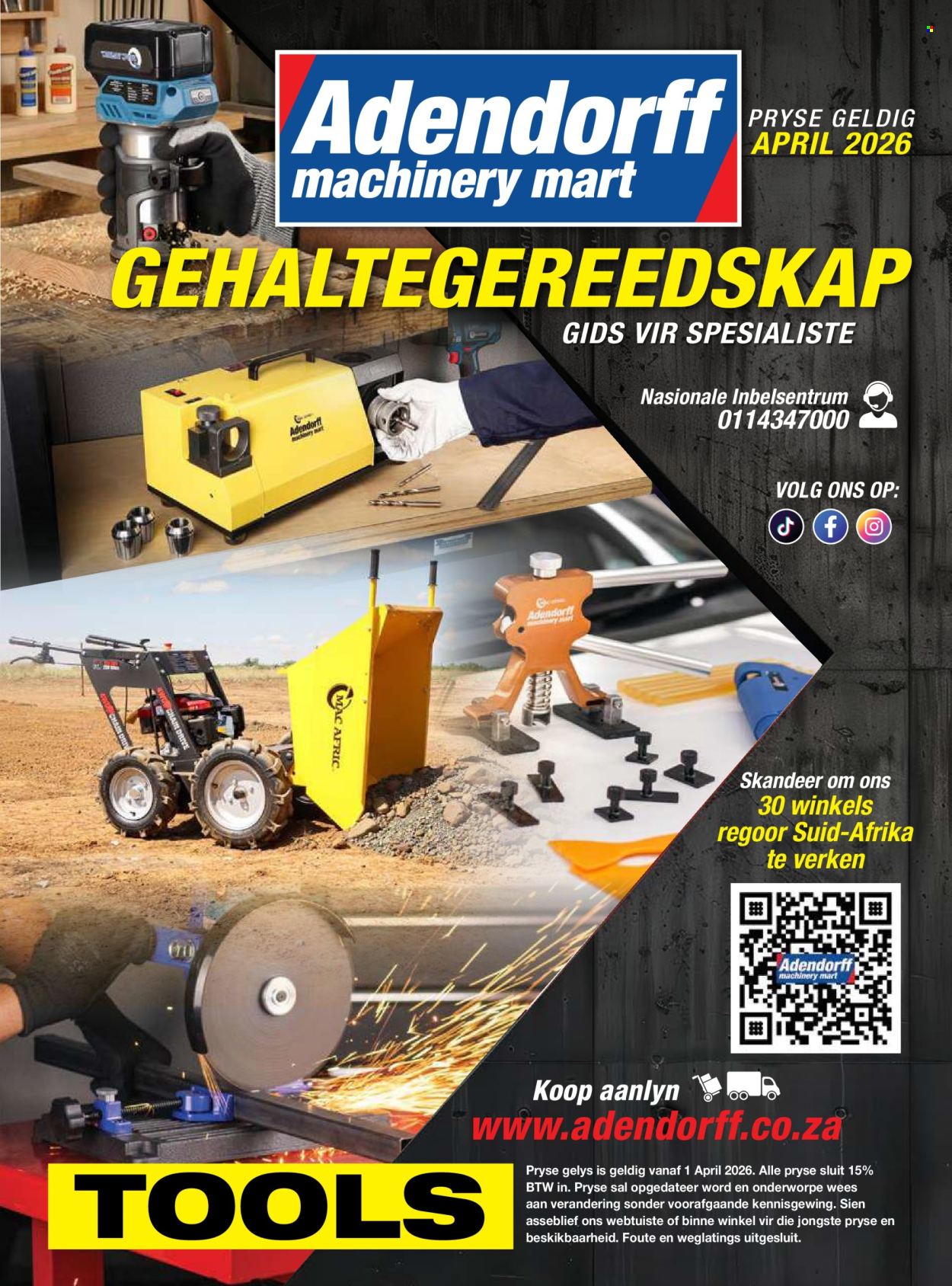Adendorff Machinery Mart specials - 01/04/2026 - 30/04/2026. Page 1