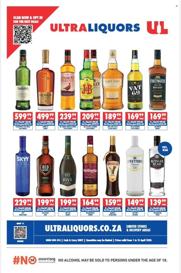 Ultra Liquors specials - 01/04/2026 - 15/04/2026. Page 1