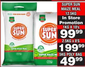 SUPER SUN Maize Meal 12.5kg