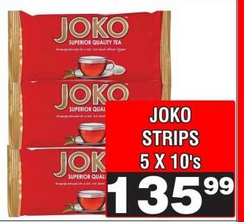 JOKO STRIPS 5 X 10's