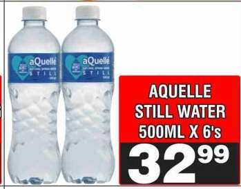AQUELLE STILL WATER 500ML X 6's
