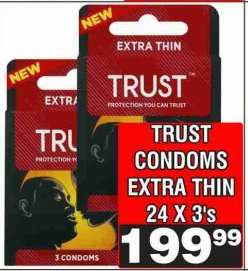 TRUST CONDOMS EXTRA THIN