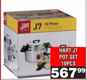 HART J7 POT SET 10PCS