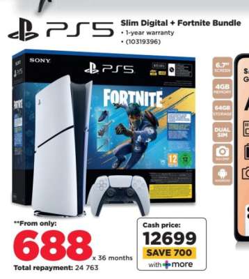 PS5 Slim Digital + Fortnite Bundle