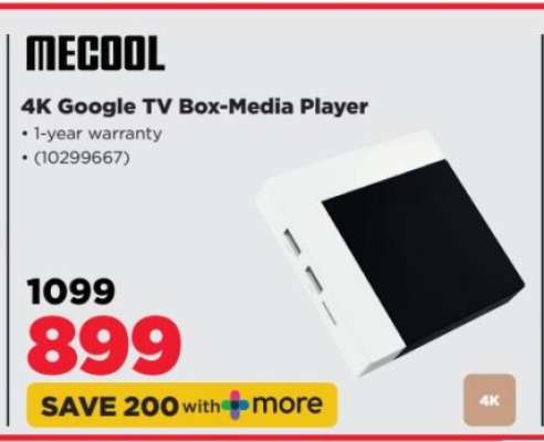 MECOOL 4K Google TV Box Media Player