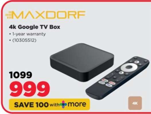 Maxdorf 4k Google TV Box