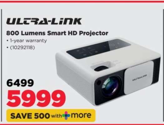 Ultra-Link 800 Lumens Smart HD Projector
