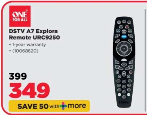 DSTV A7 Explora Remote URC9250